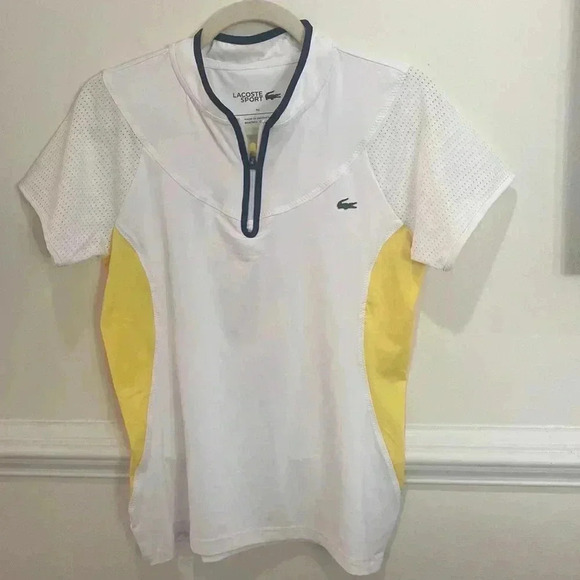 LACOSTE Sport Short Sleeve Shirt Top Preppy Women's 10 - Picture 2 of 11